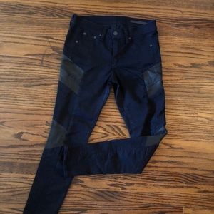 Rag & Bone Dark Wash, High-Rise, Skinny Jeans